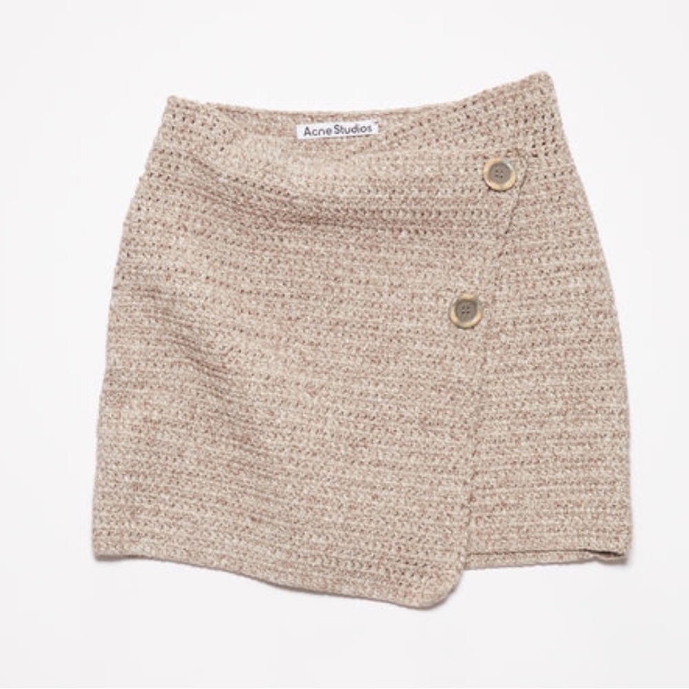 ACNE Studios Crochet Wrap Mini Skirt